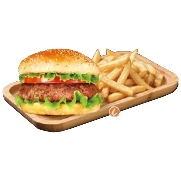 Hamburguesa ternera / con patatas
