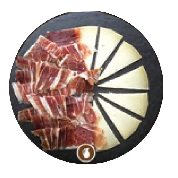 Jamón ibérico con queso