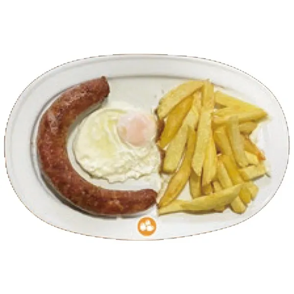 Butifarra con secas y huevo