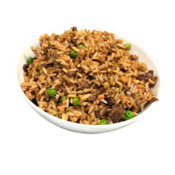 Arroz frito con ternera